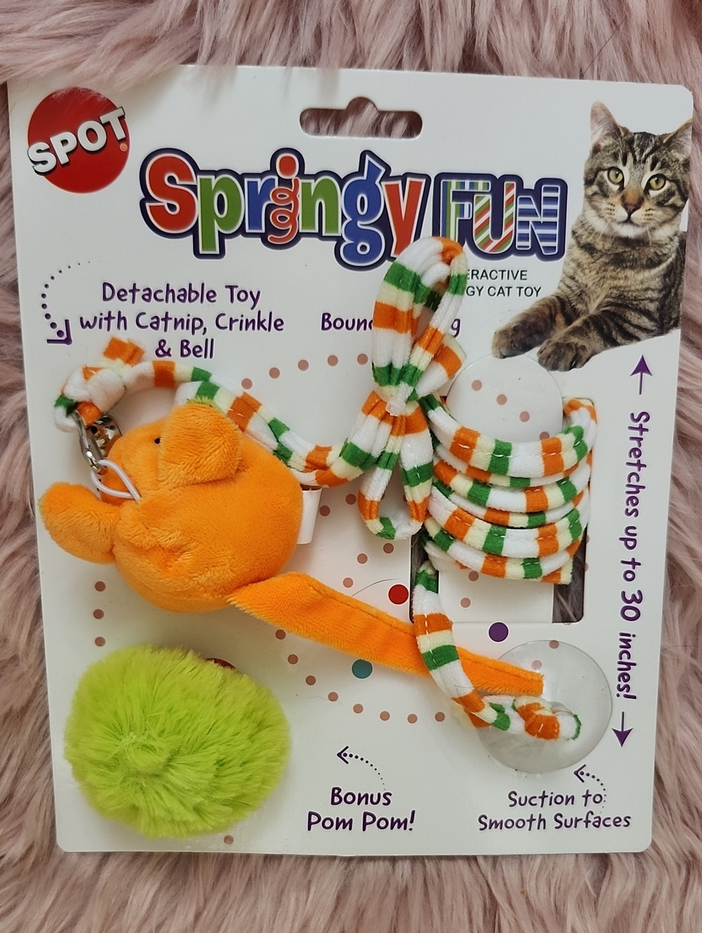 Brand New SPOT SPRINGY FUN INTERACTIVE SPRINGY  CAT TOY